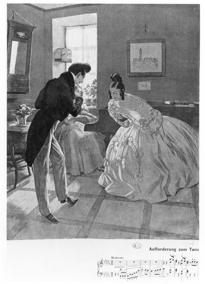 Un invito a ballare, 1908 da Ferdinand von Reznicek